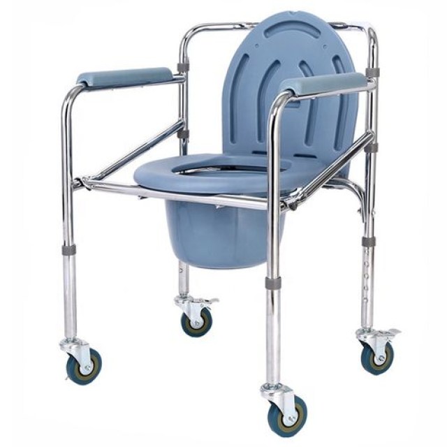 MSC696 COMMODE FOLDABLE WITH WHEELS